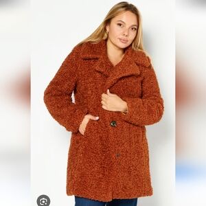 Sam Edelman - Teddy Faux Fur Curly Cognac Women's Size US XL